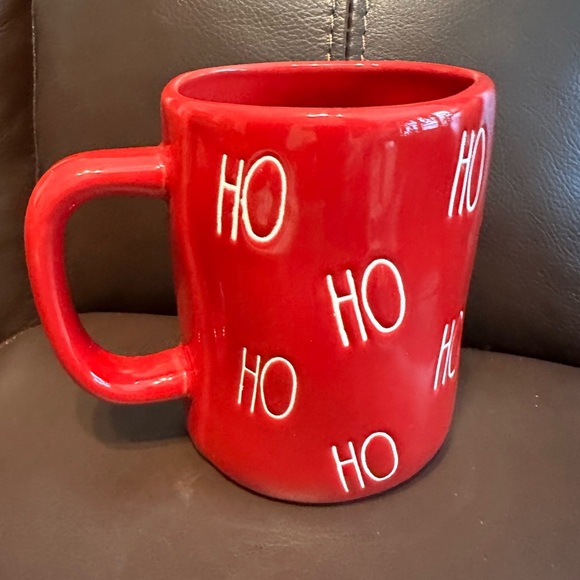 Rae Dunn HO HO HO Christmas Red and White Ceramic Mug BRAND NEW!! - Picture 3 of 3